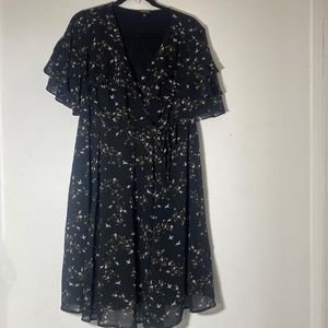 Torrid Chiffon Floral Wrap Dress